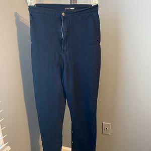 fashion nova high waisted skinny jeans size 9 blue